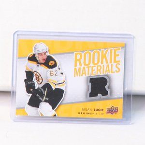 Milan Lucic Upper Deck Rookie Materials Jersey Hockey Card 2007/08